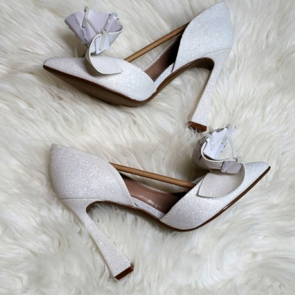 Betsey Johnson Nobble Sparkle Glitter Pumps Womens Size 7 - Picture 10 of 14